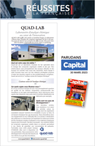 Apparition de Quad-lab dans le magazine Capital