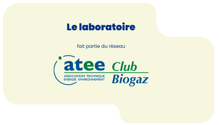 le laboratoire fait partie du réseau atee club biogaz